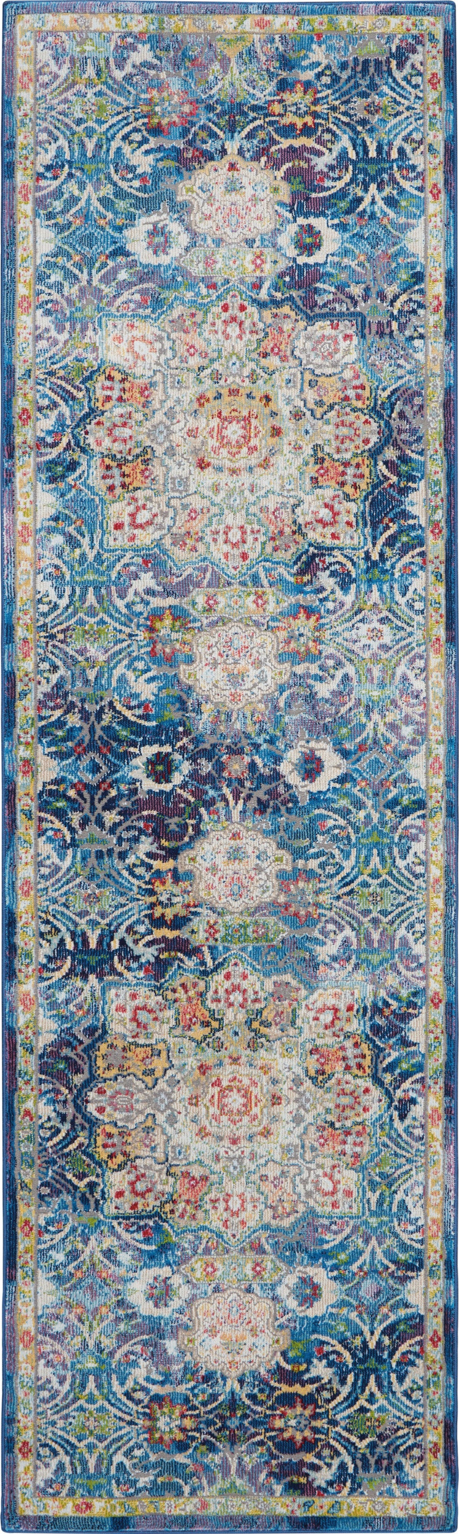 Nourison Home Ankara Global ANR03 Blue Traditional Power-loomed Rug