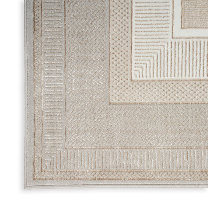Nourison Home Glitz  Ivory  Contemporary