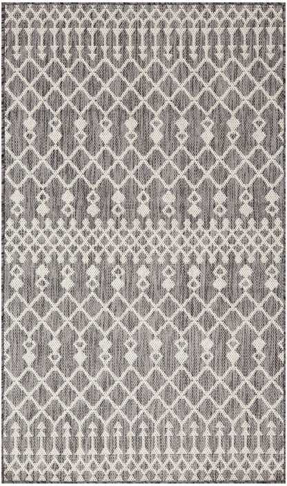 Nourison Home Positano POS02 Charcoal Contemporary Power-loomed Rug