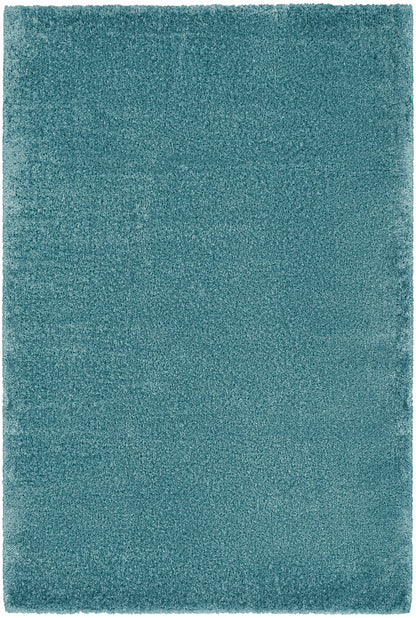 Nourison Home Dreamy Shag DRS05 Aqua Contemporary Power-loomed Rug