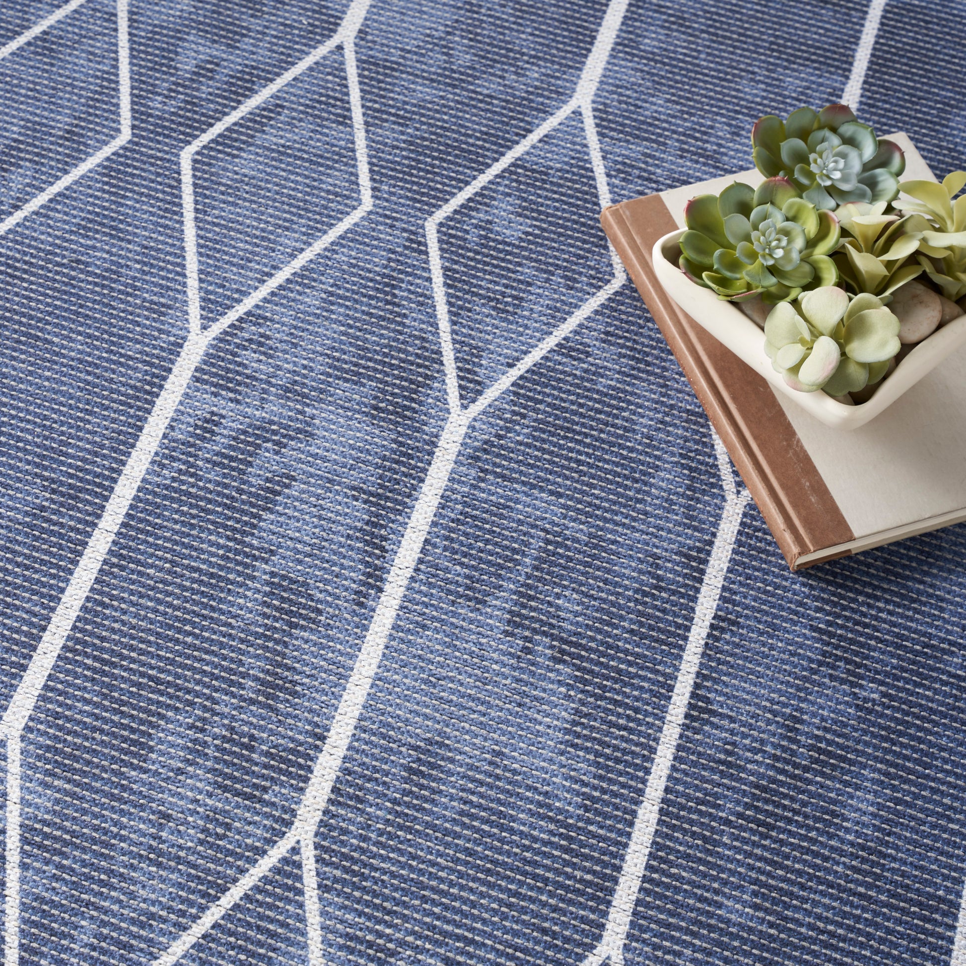 Nourison Home New Concept Washables  Navy  Contemporary