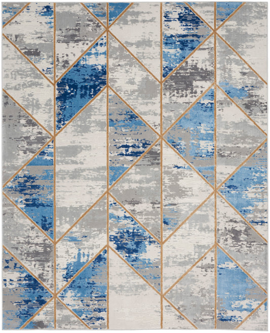 Nourison Home Elation  Grey Multicolor  Contemporary