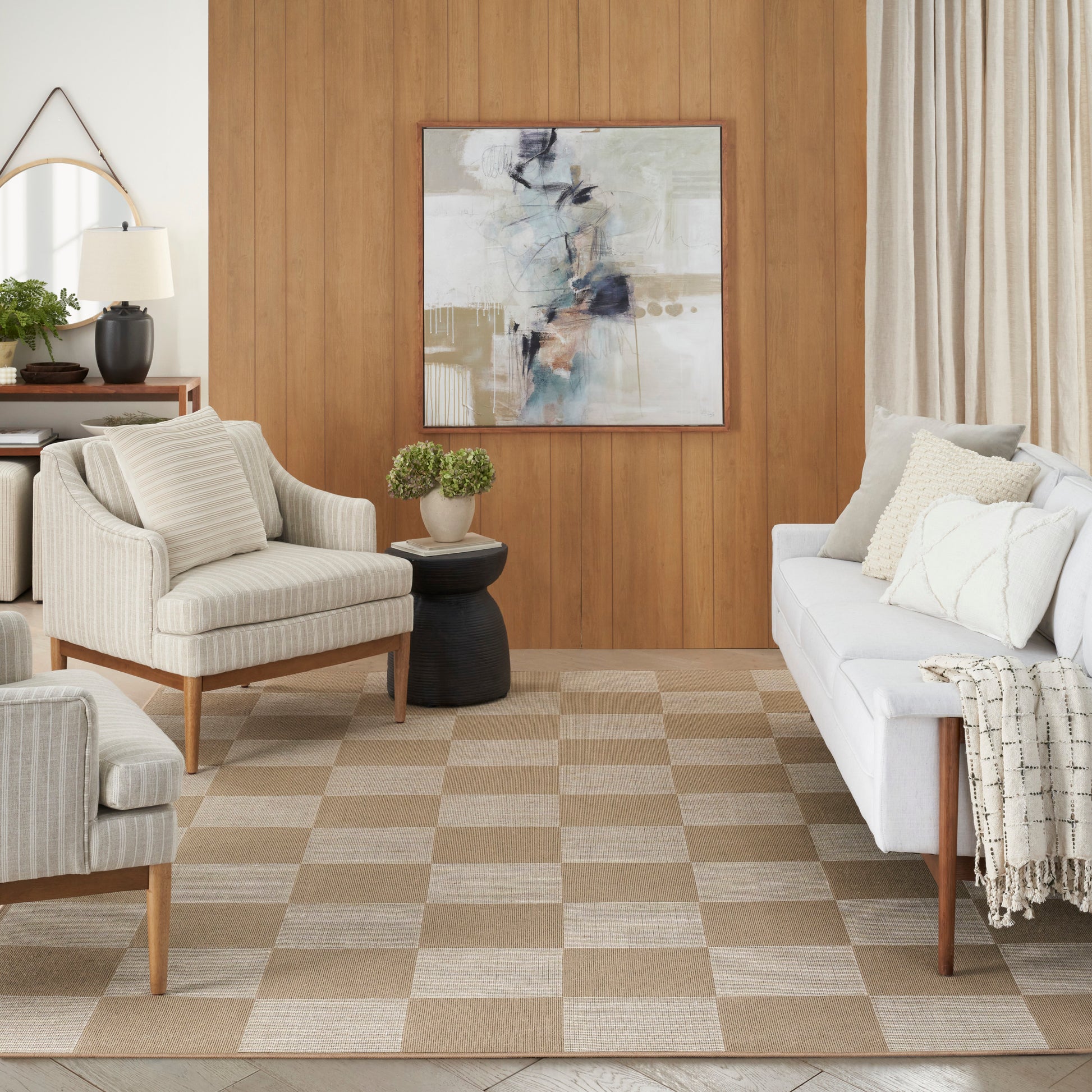 Nourison Home Washable Modern Jute  Natural Ivory  Contemporary