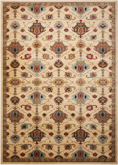 Nourison Home Delano DEL02 Ivory Traditional Power-loomed Rug