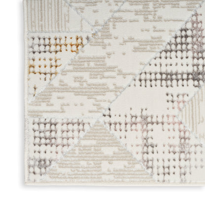 Nourison Home Glitz  Ivory Multi  Contemporary