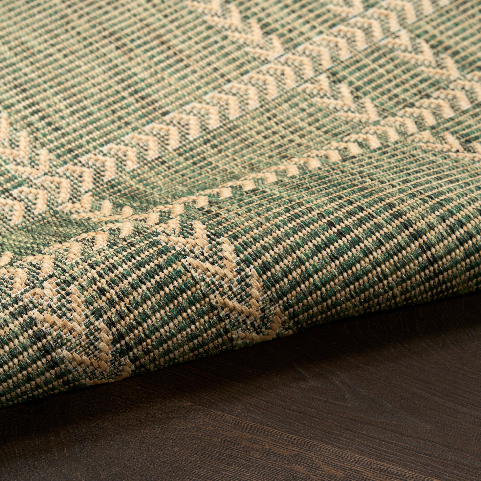 Nourison Home Horizon Indoor/Outdoor  Green  Contemporary