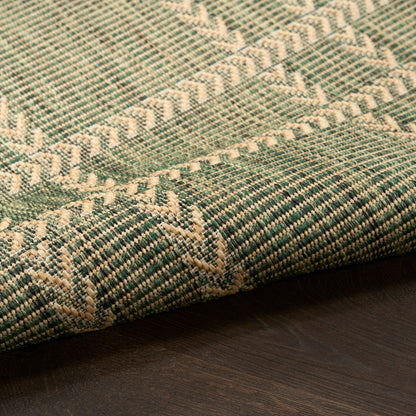 Nourison Home Horizon Indoor/Outdoor  Green  Contemporary