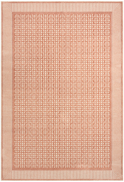 Nourison Home Nordic NRC03 Brick Ivory Contemporary Power-loomed Rug