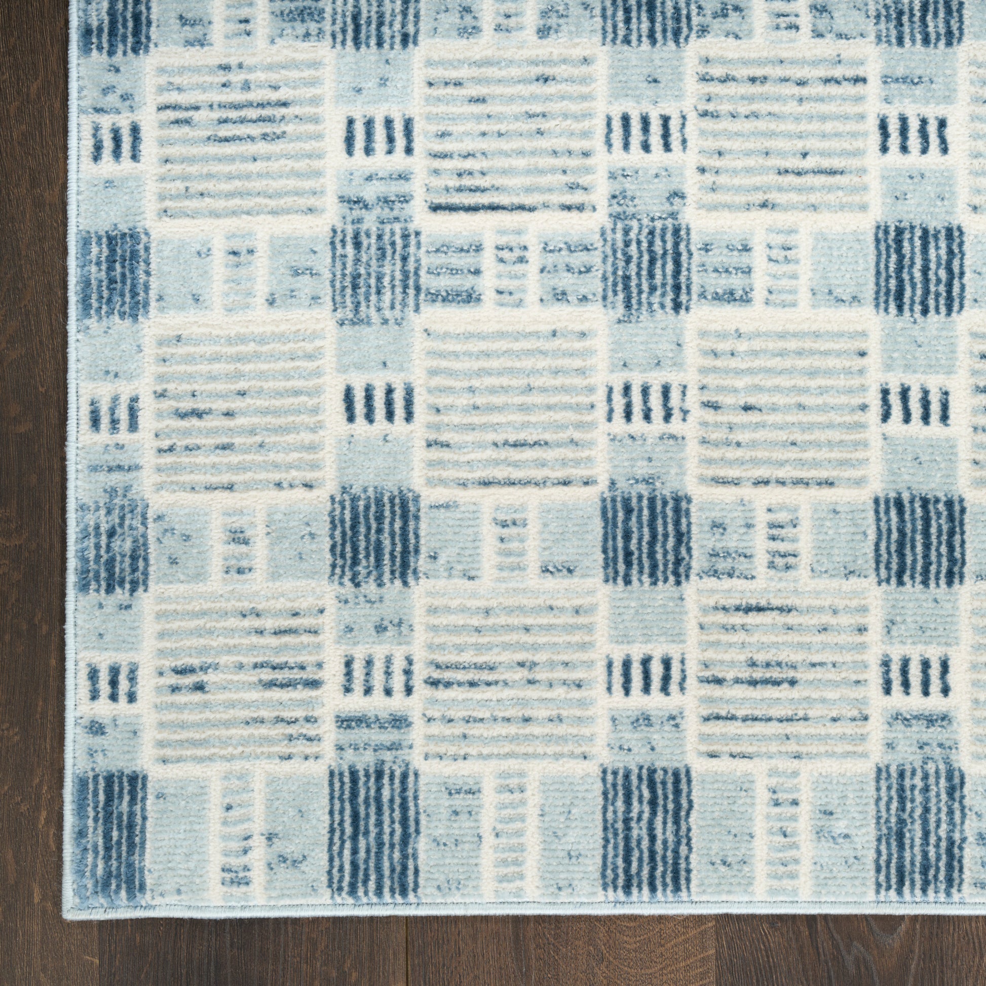 Nourison Home Nordic  Blue  Contemporary