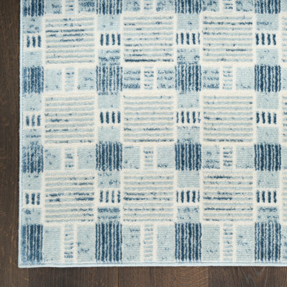 Nourison Home Nordic  Blue  Contemporary