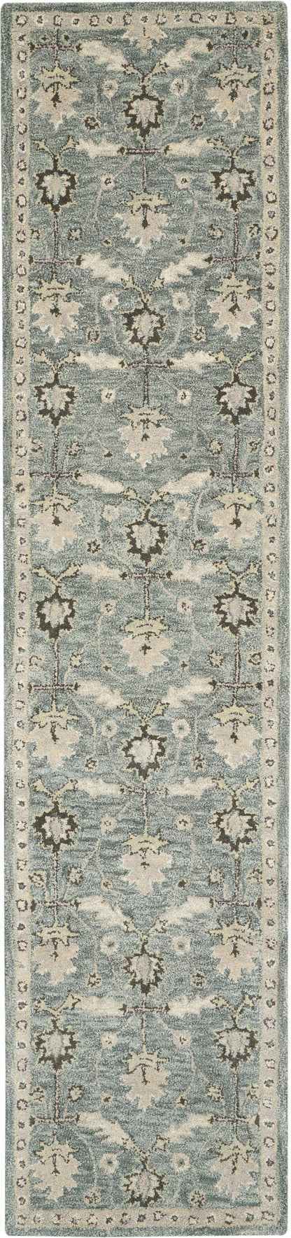 Nourison Home Jazmine  Seafoam  Traditional