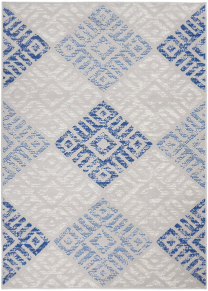 Nourison Home Whimsicle WHS18 Grey Blue Transitional Power-loomed Rug