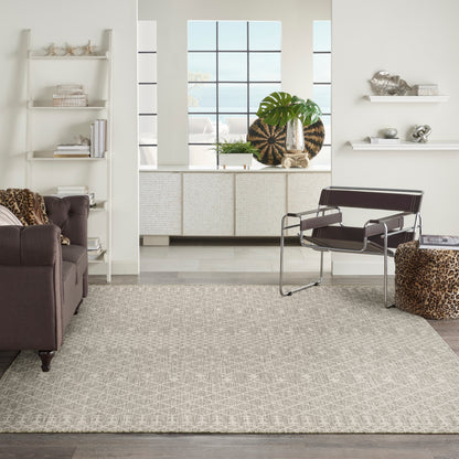 Nourison Home Positano  Light Grey  Contemporary