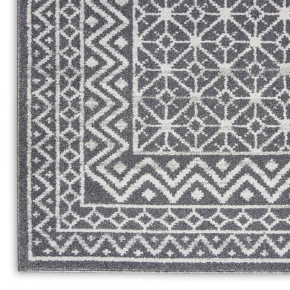Nourison Home Palermo  Charcoal Silver  Contemporary
