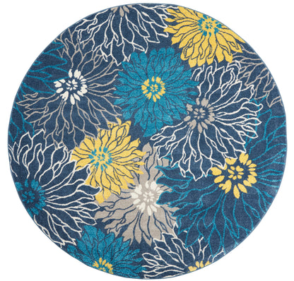 Nourison Home Passion PSN17 Blue Contemporary Power-loomed Rugs