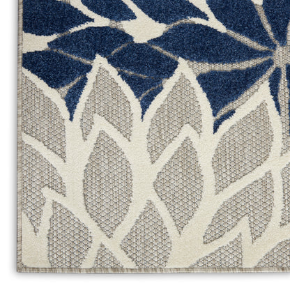Nourison Home Aloha  Ivory Navy  Contemporary