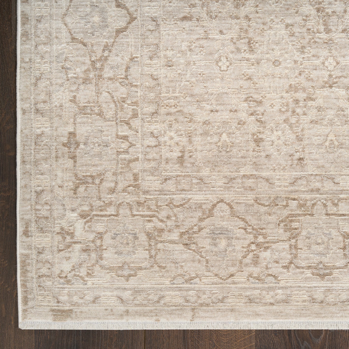 Nourison Home Shadows  Ivory Grey  Traditional