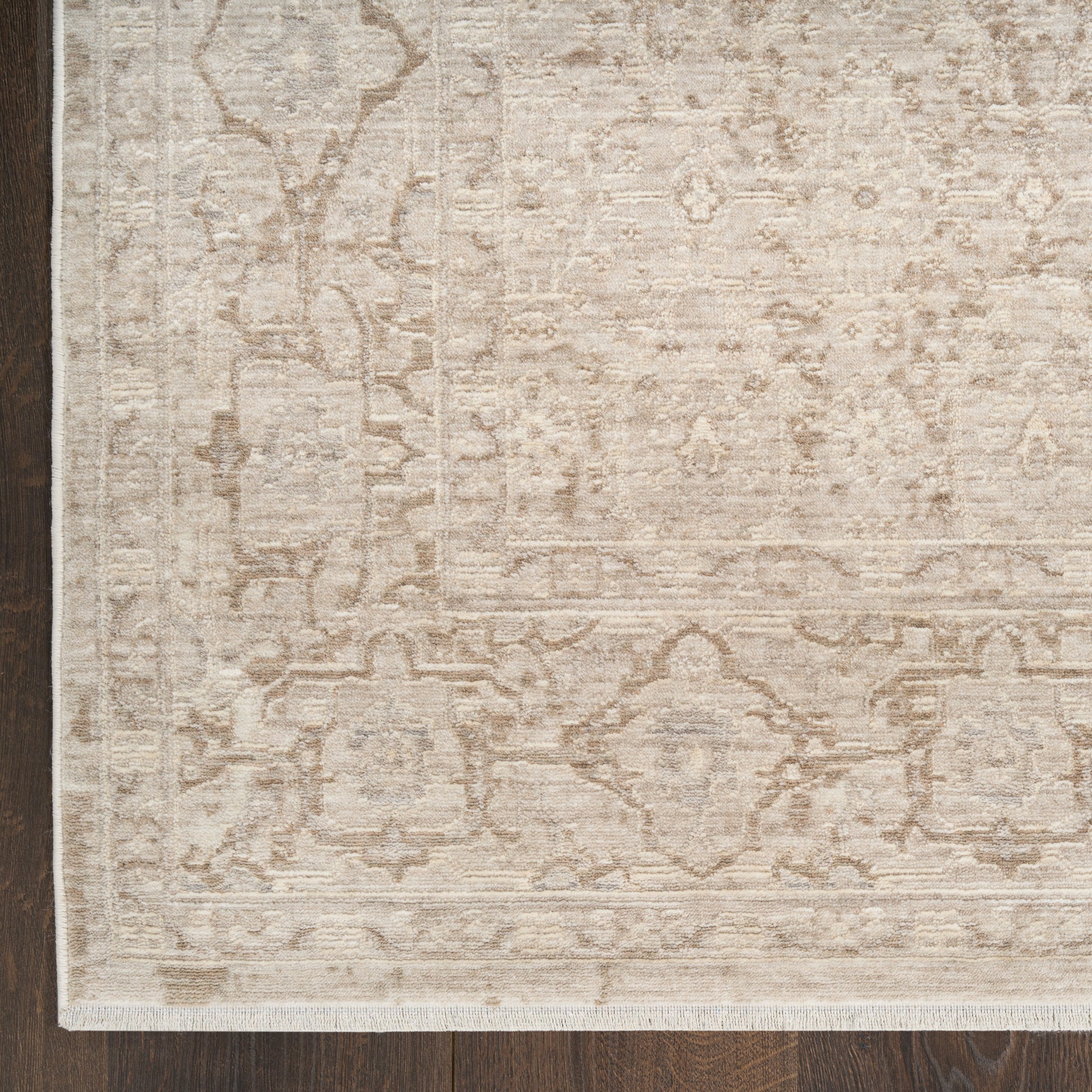 Nourison Home Shadows  Ivory Grey  Traditional