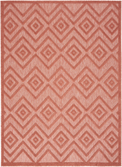 Nourison Home Versatile NRV01 Coral Orange Contemporary Flat Weave Rug