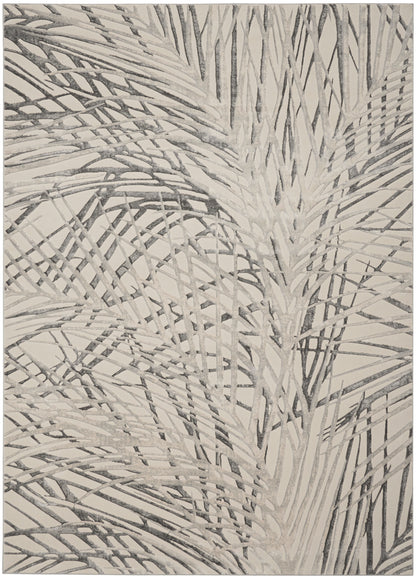 Nourison Home Rustic Textures RUS17 Ivory Grey Contemporary Power-loomed Rugs