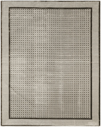 Nourison Home Nordic NRC03 Ivory Grey Contemporary Power-loomed Rug
