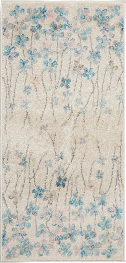 Nourison Home Tranquil TRA04 Ivory Contemporary Power-loomed Rug