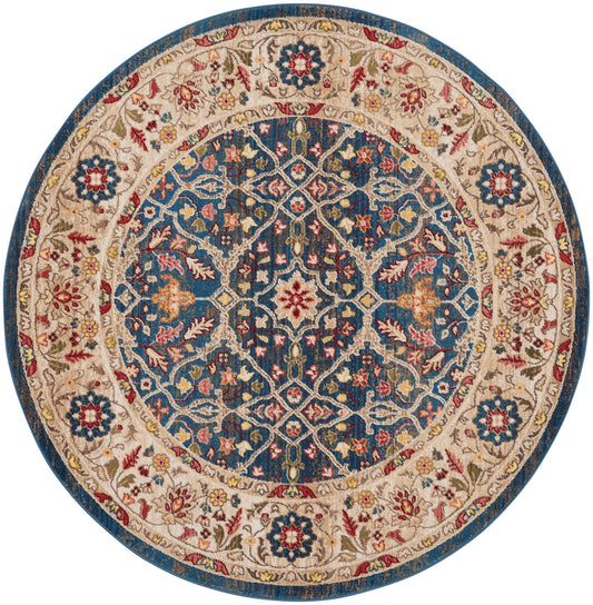 Nourison Home Karisma  Blue Ivory  Traditional