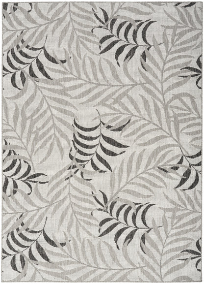 Nourison Home Garden Oasis GOA01 Grey Contemporary Power-loomed Rug
