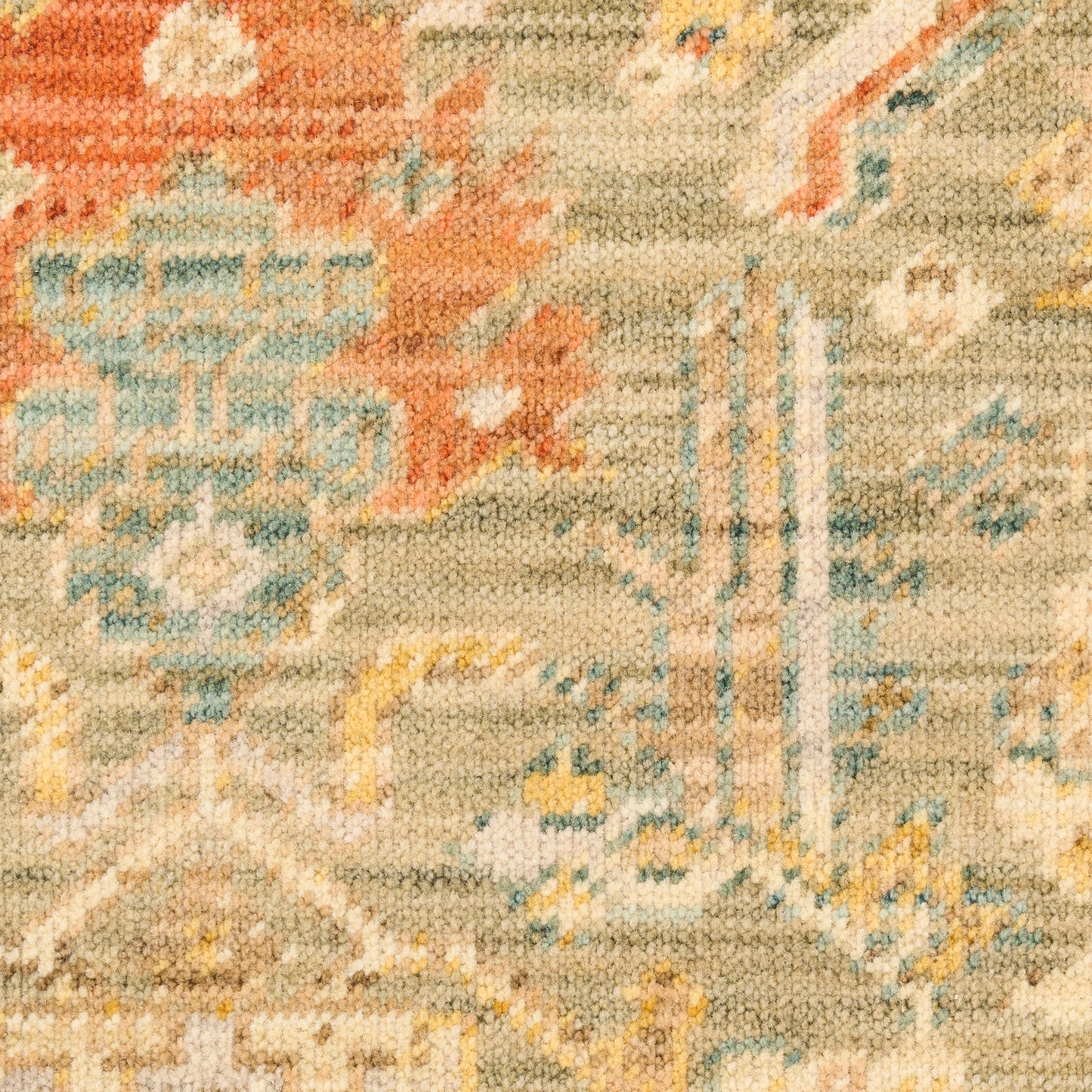 Nourison Home Antique Bloom  Sage Multicolor  Traditional