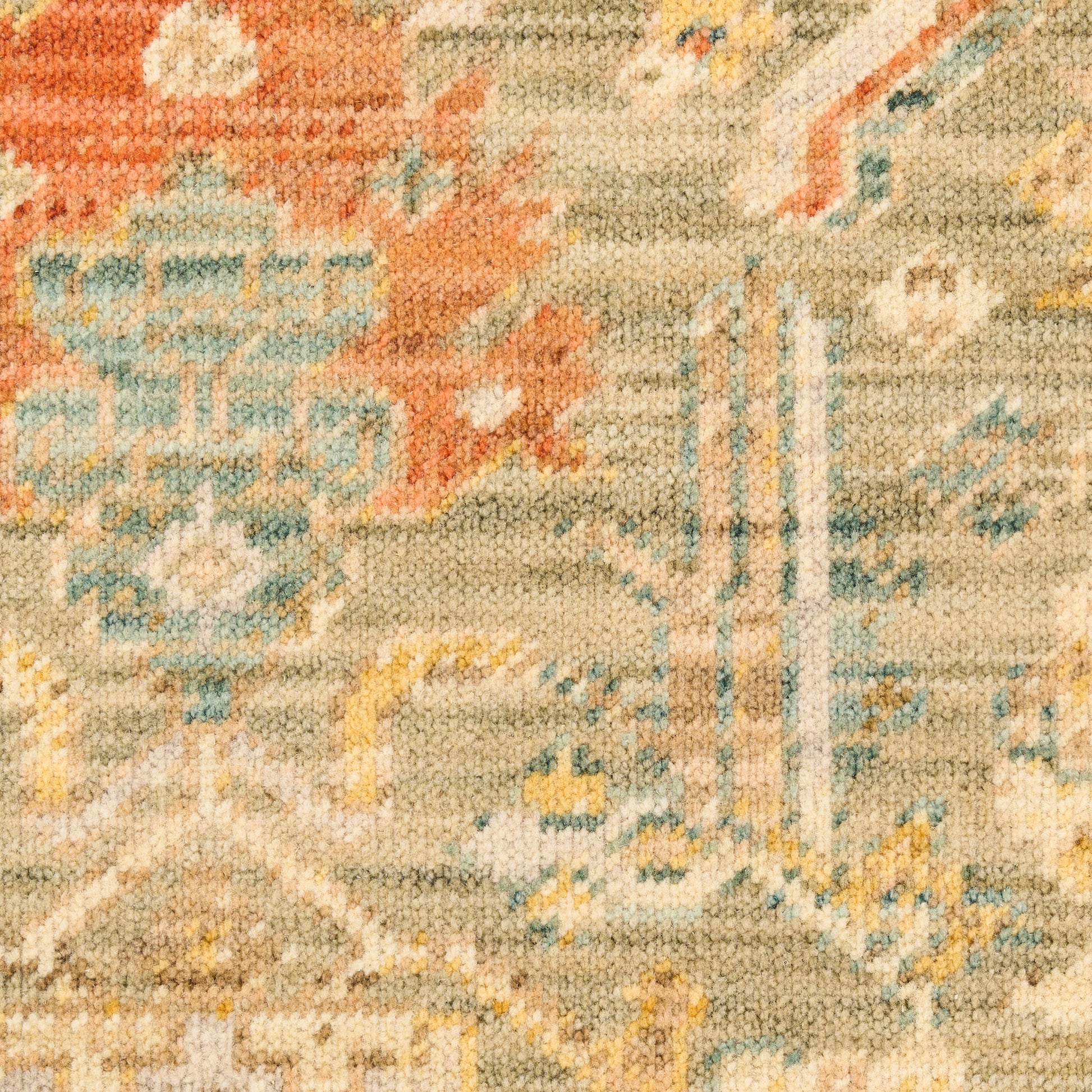 Nourison Home Antique Bloom  Sage Multicolor  Traditional