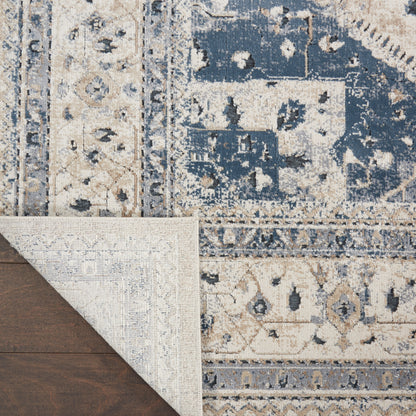 Nourison Home Malta  Beige Blue  Traditional
