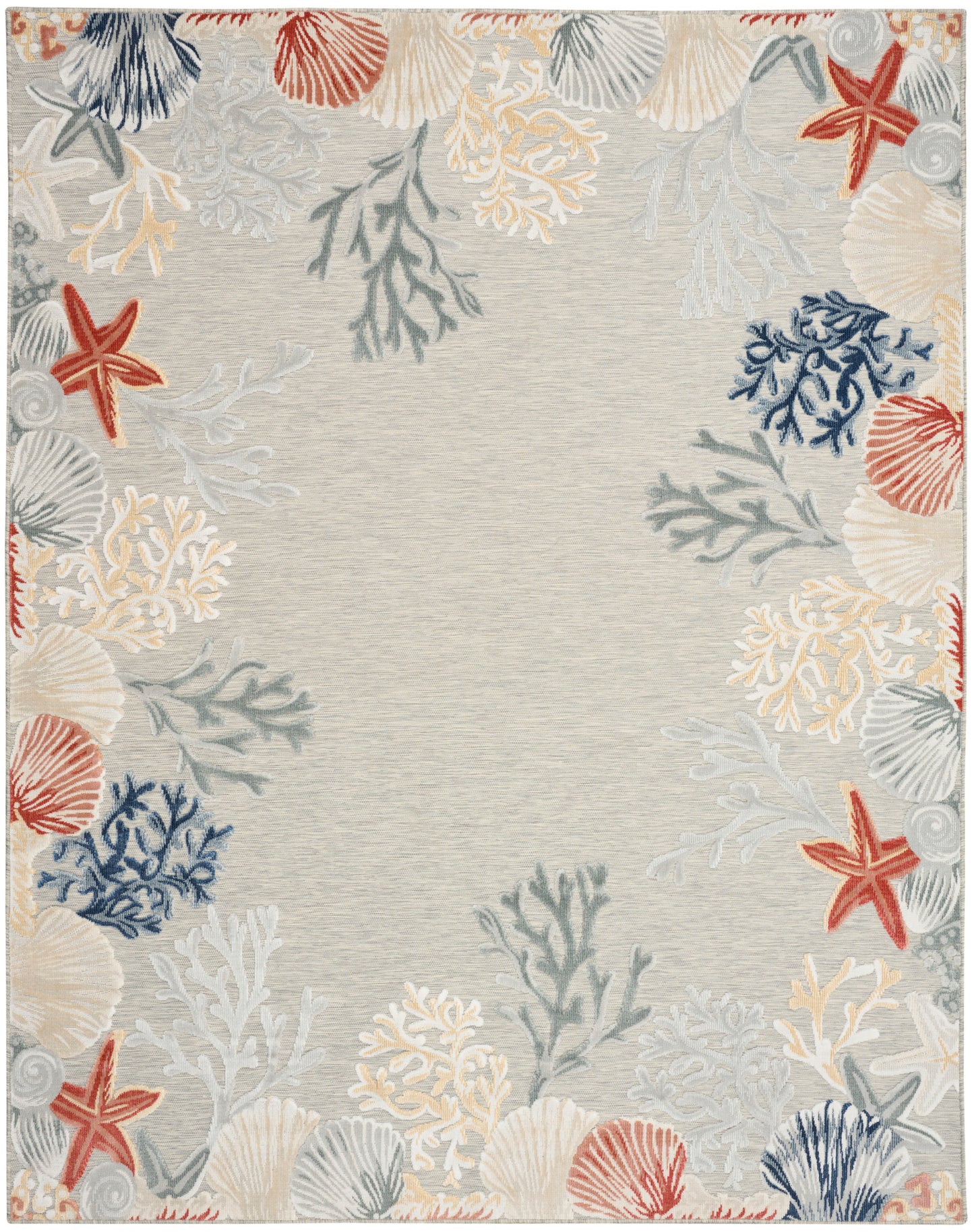 Nourison Home Suncoast SNC04 Grey Multicolor Contemporary Machine Woven Rug