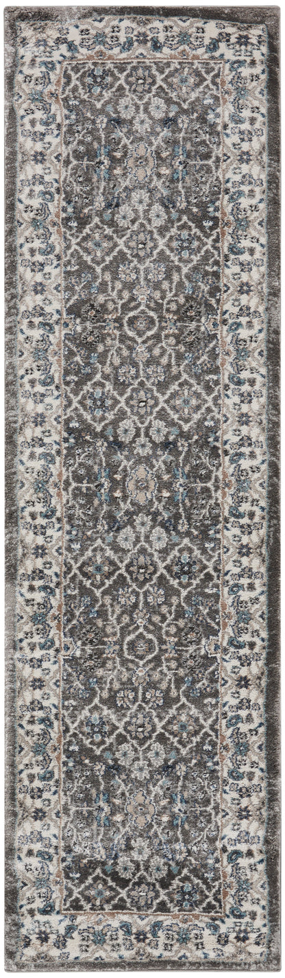 Nourison Home American Manor AMR01 Grey Ivory Traditional Power-loomed Rug