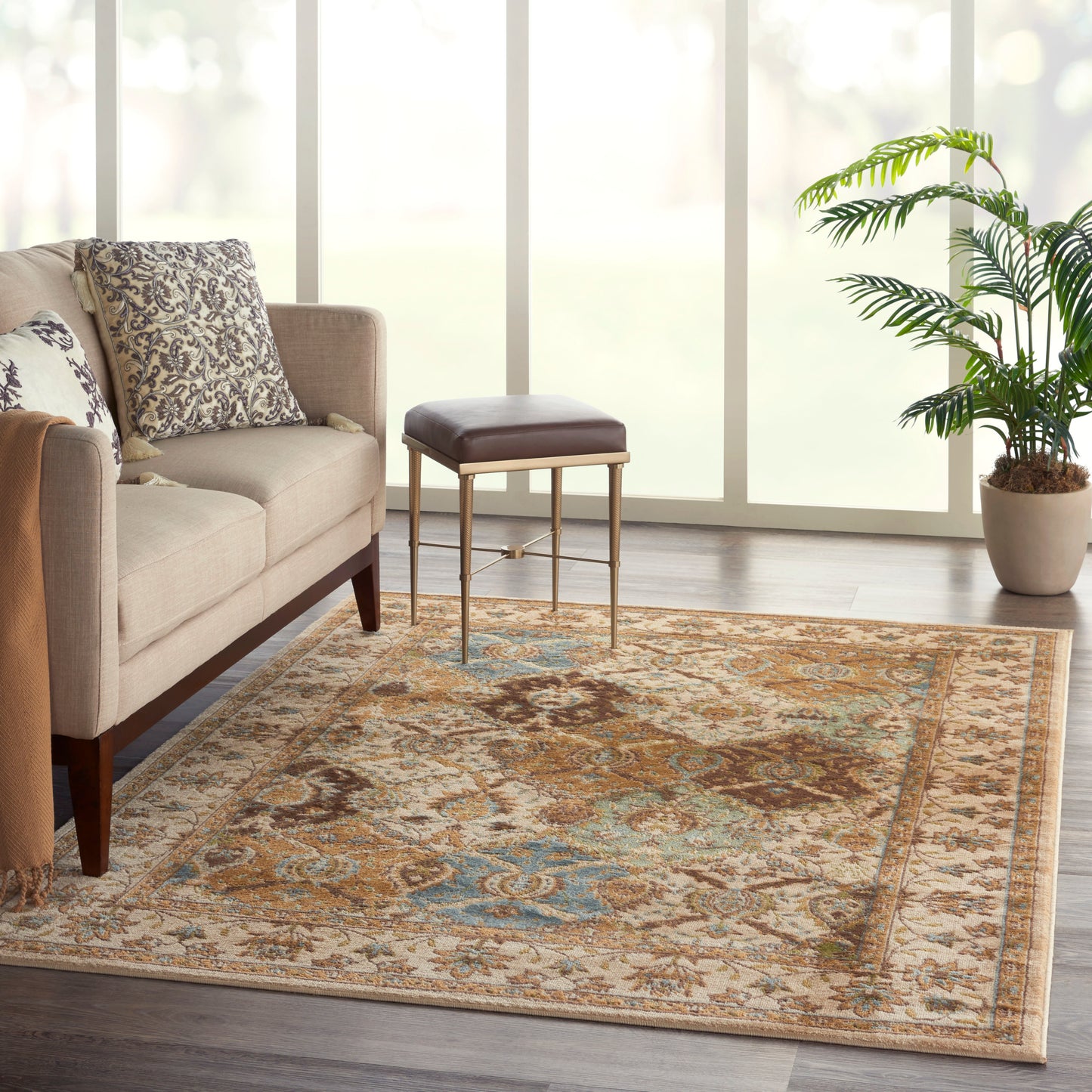 Nourison Home Modesto  Beige  Traditional