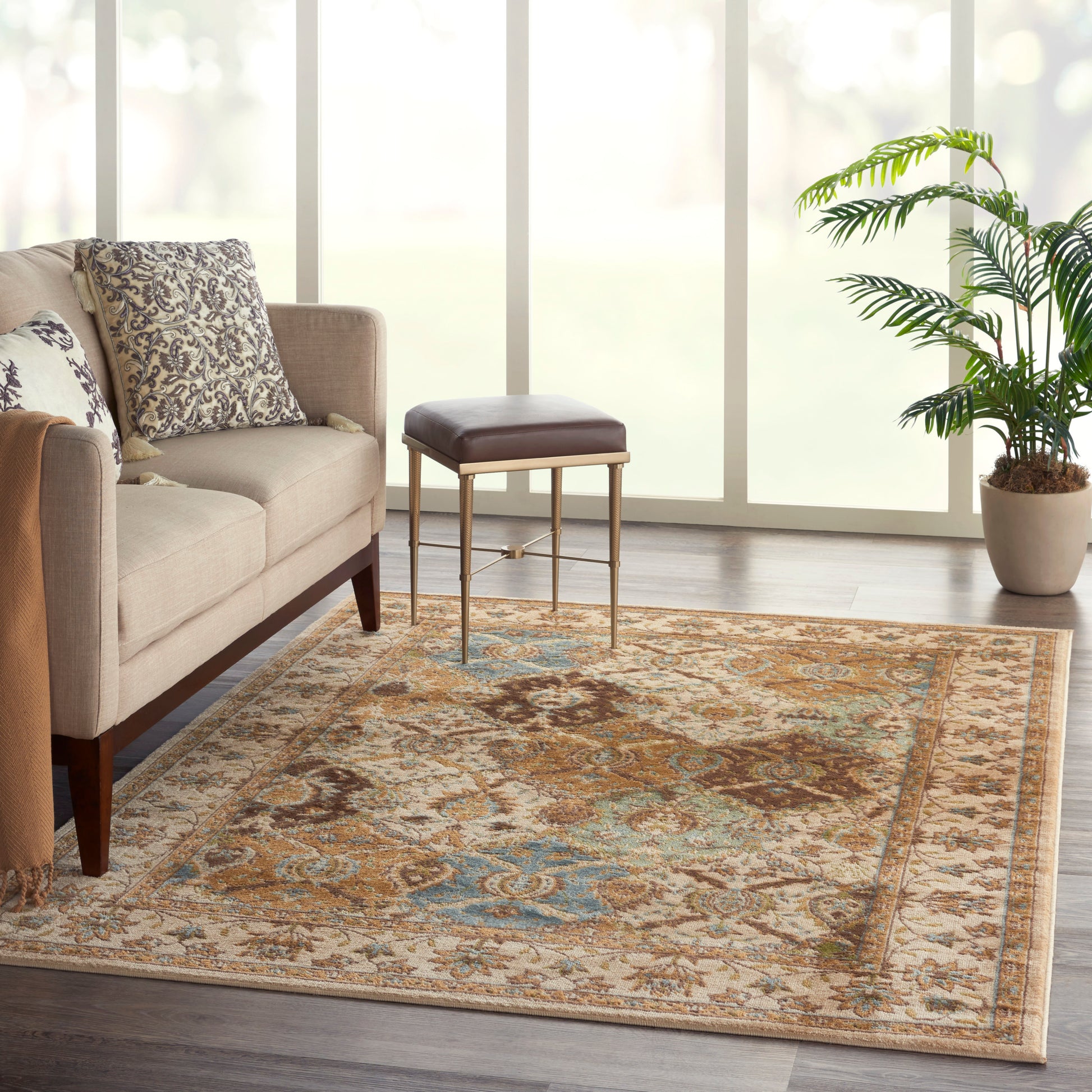 Nourison Home Modesto  Beige  Traditional