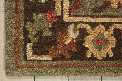 Nourison Home Tahoe  Green  Traditional