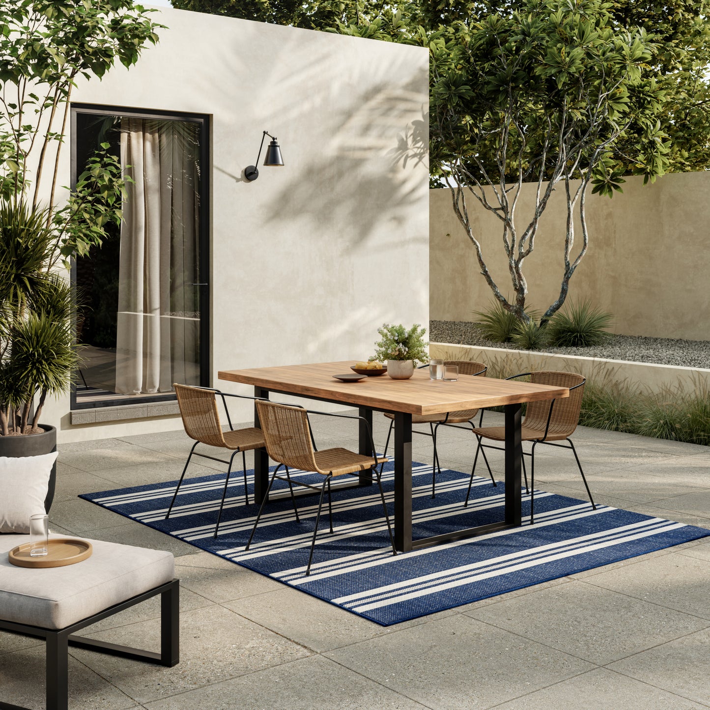 Nourison Home Horizon Indoor/Outdoor  Navy  Contemporary