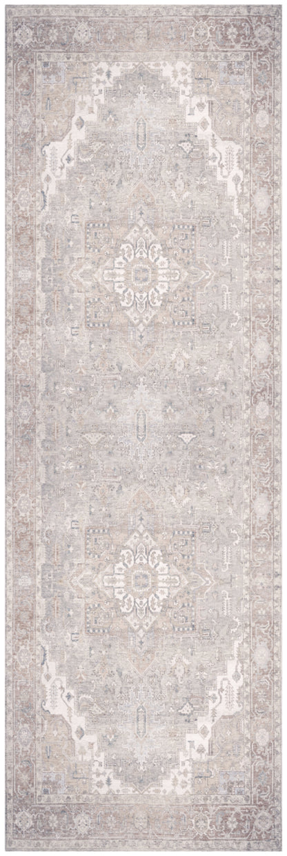 Nourison Home Vintage Washables VWS07 Light Blue Traditional Flat Weave Rug
