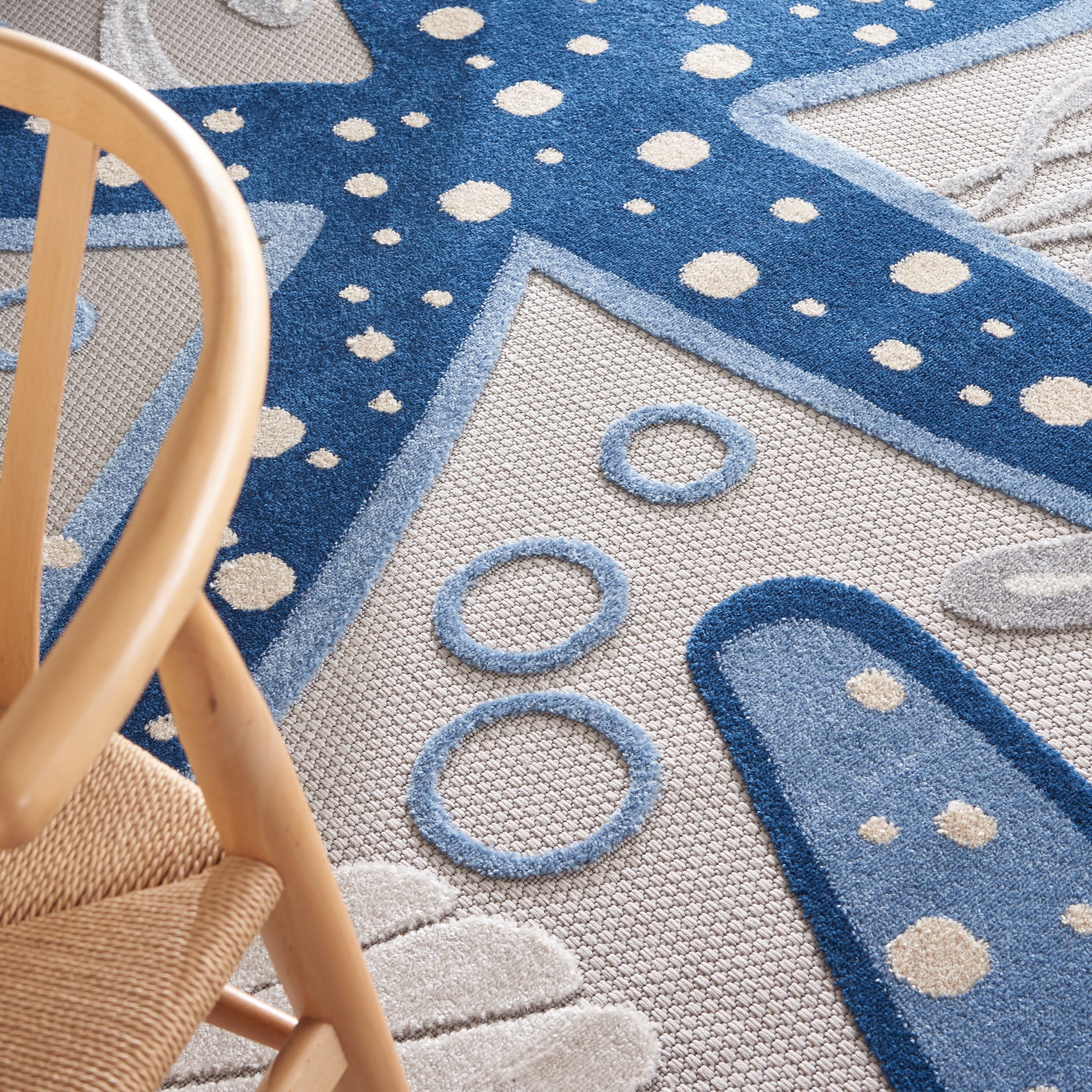 Nourison Home Aloha  Blue Grey  Contemporary