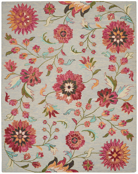 Nourison Home Bahari  Grey Multi  Contemporary