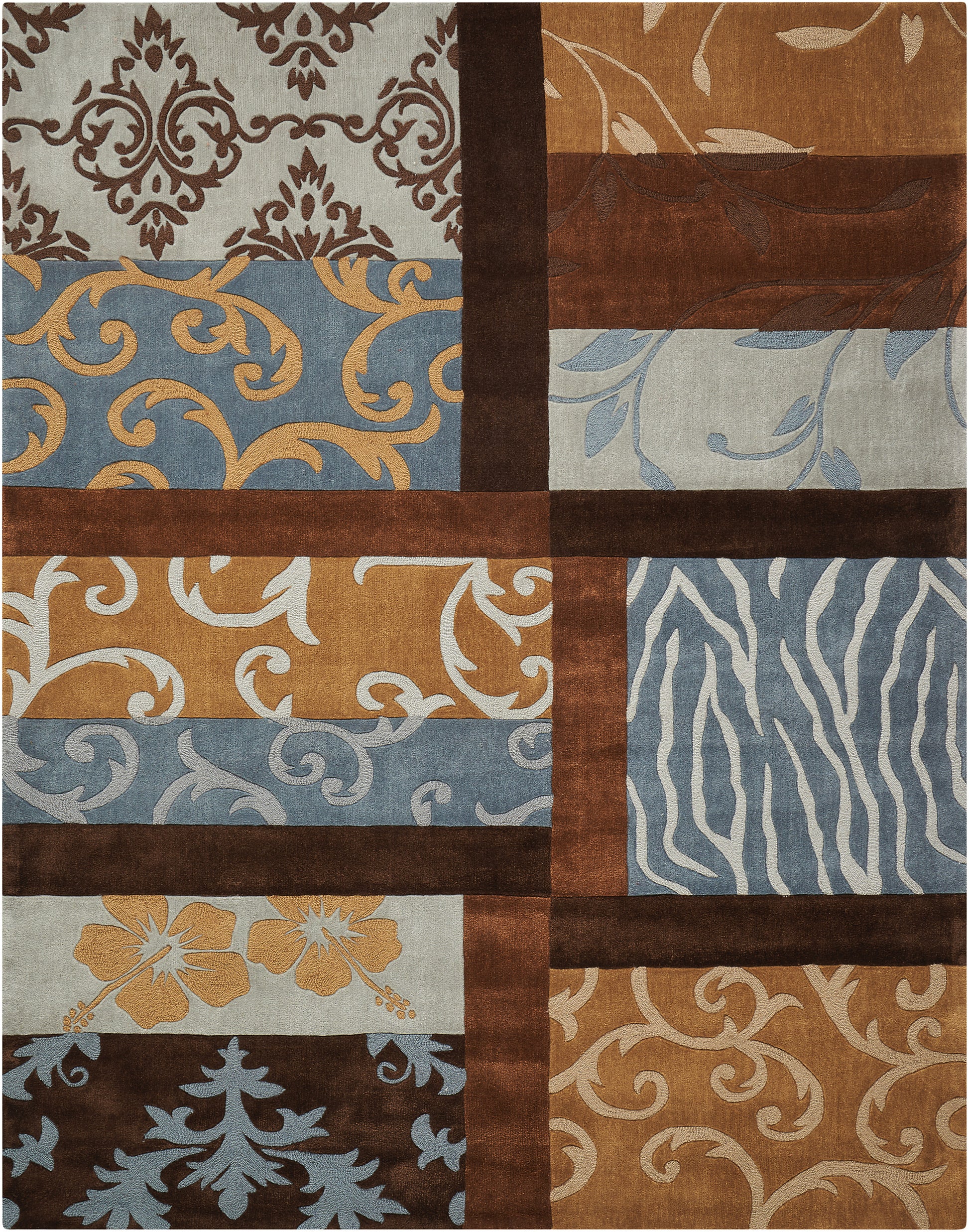 Nourison Home Contour  Multicolor  Contemporary