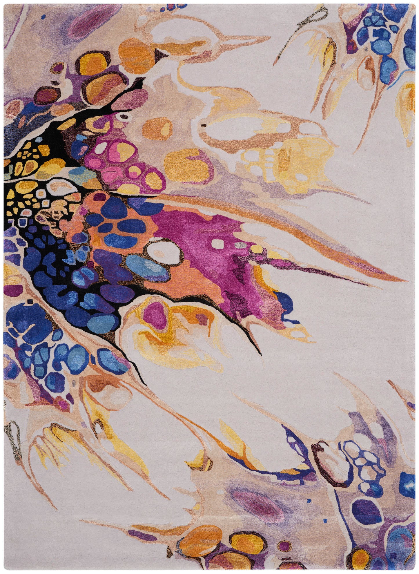 Nourison Home Prismatic PRS20 Grey Lilac Multicolor Contemporary Hand Tufted Rug