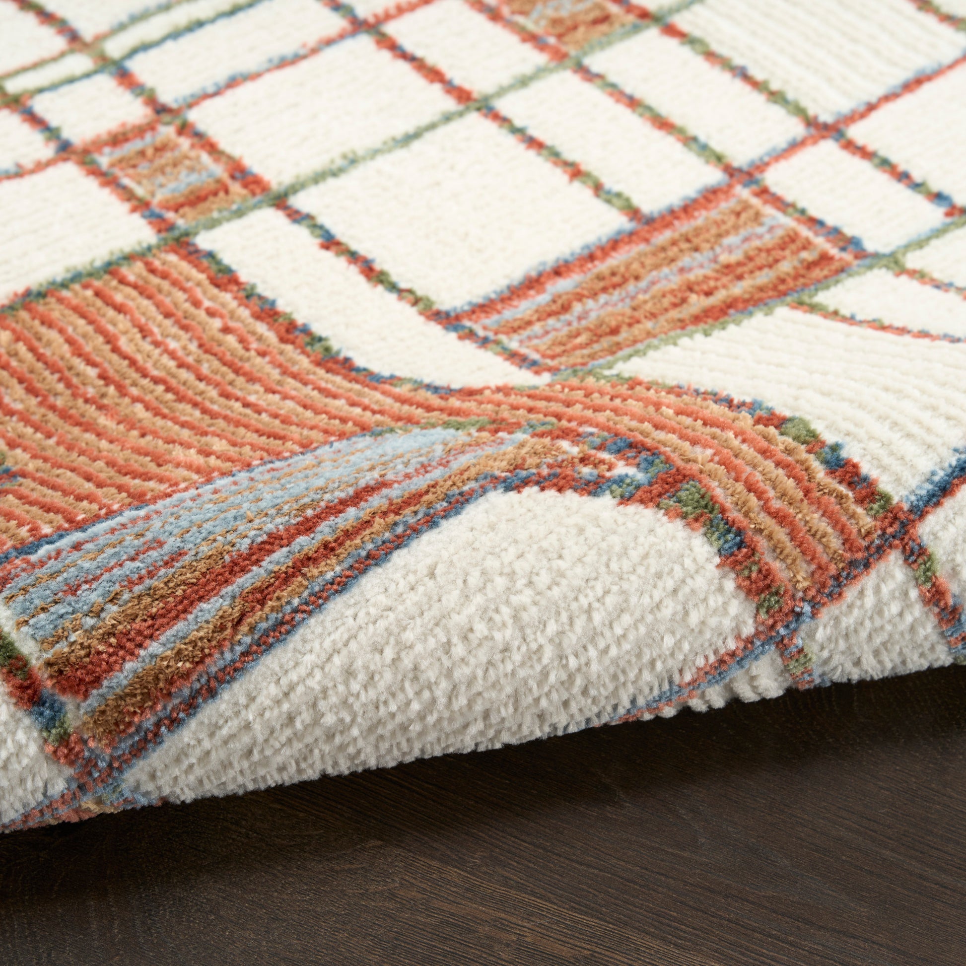 Nourison Home Nordic  Ivory Rust  Contemporary