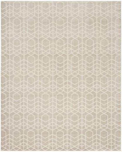 Nourison Home Washable Charm WCH01 Silver Ivory Contemporary Machine Woven Rug