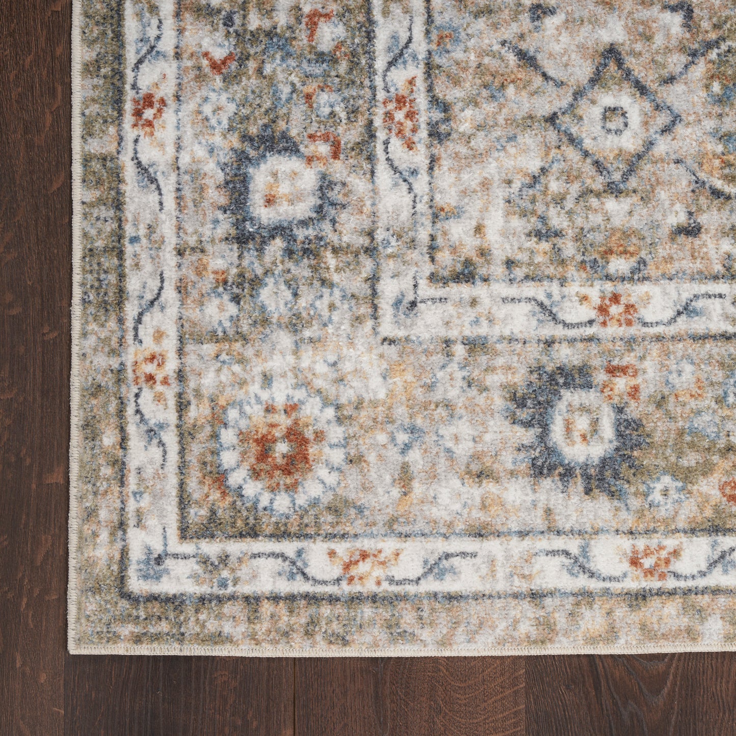 Nourison Home Astra Machine Washable  Gold Grey  Traditional