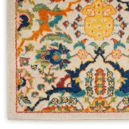 Nourison Home Allur  Ivory Multicolor  Transitional