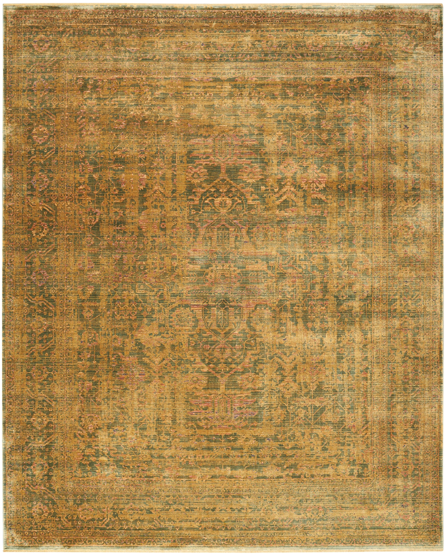 Nourison Home Luxurious LRS01 Olive Traditional Loom-woven Rug