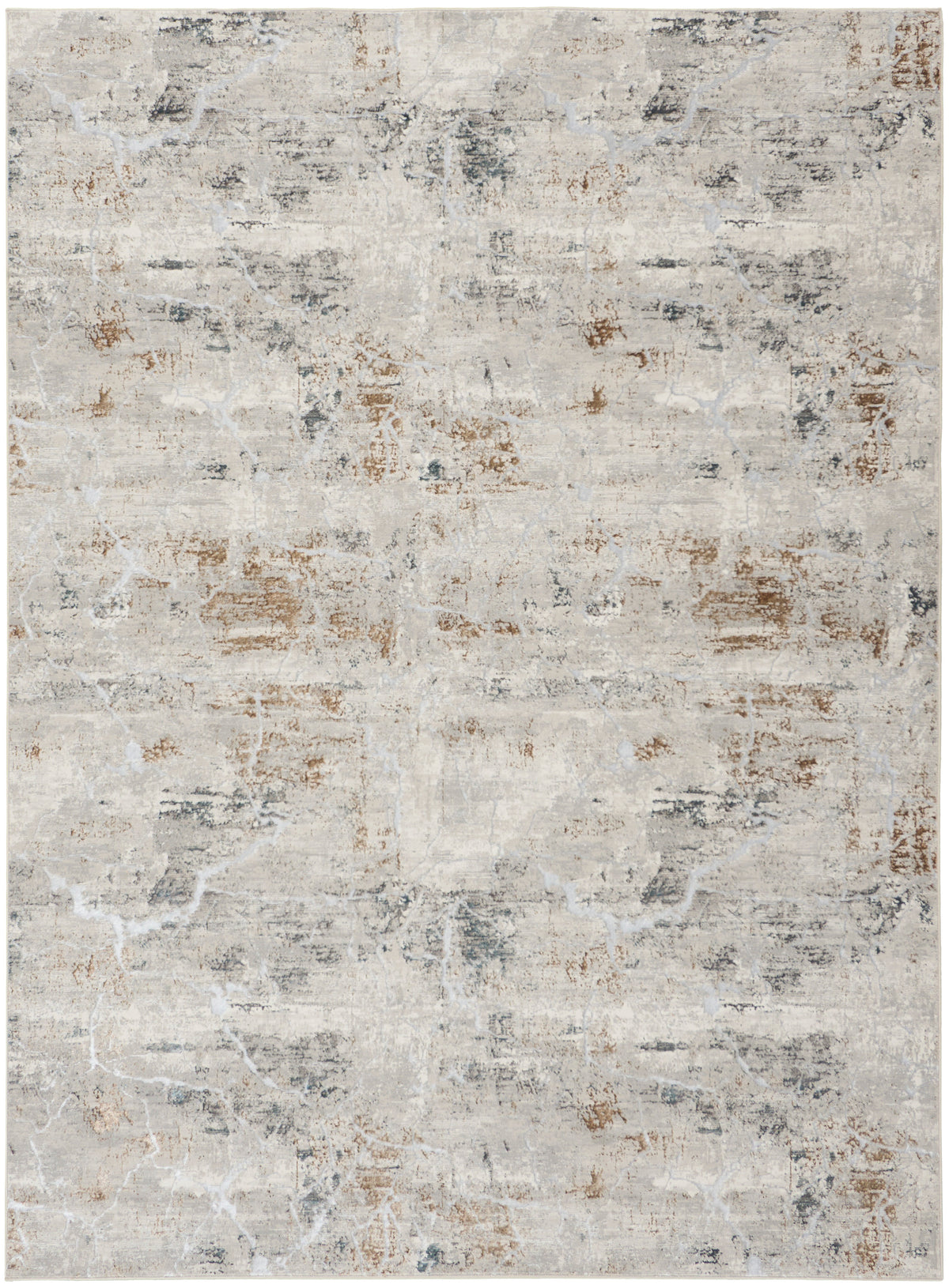 Nourison Home Glitz  Grey Multicolor  Contemporary