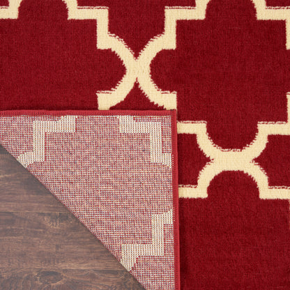 Nourison Home Grafix  Red  Transitional