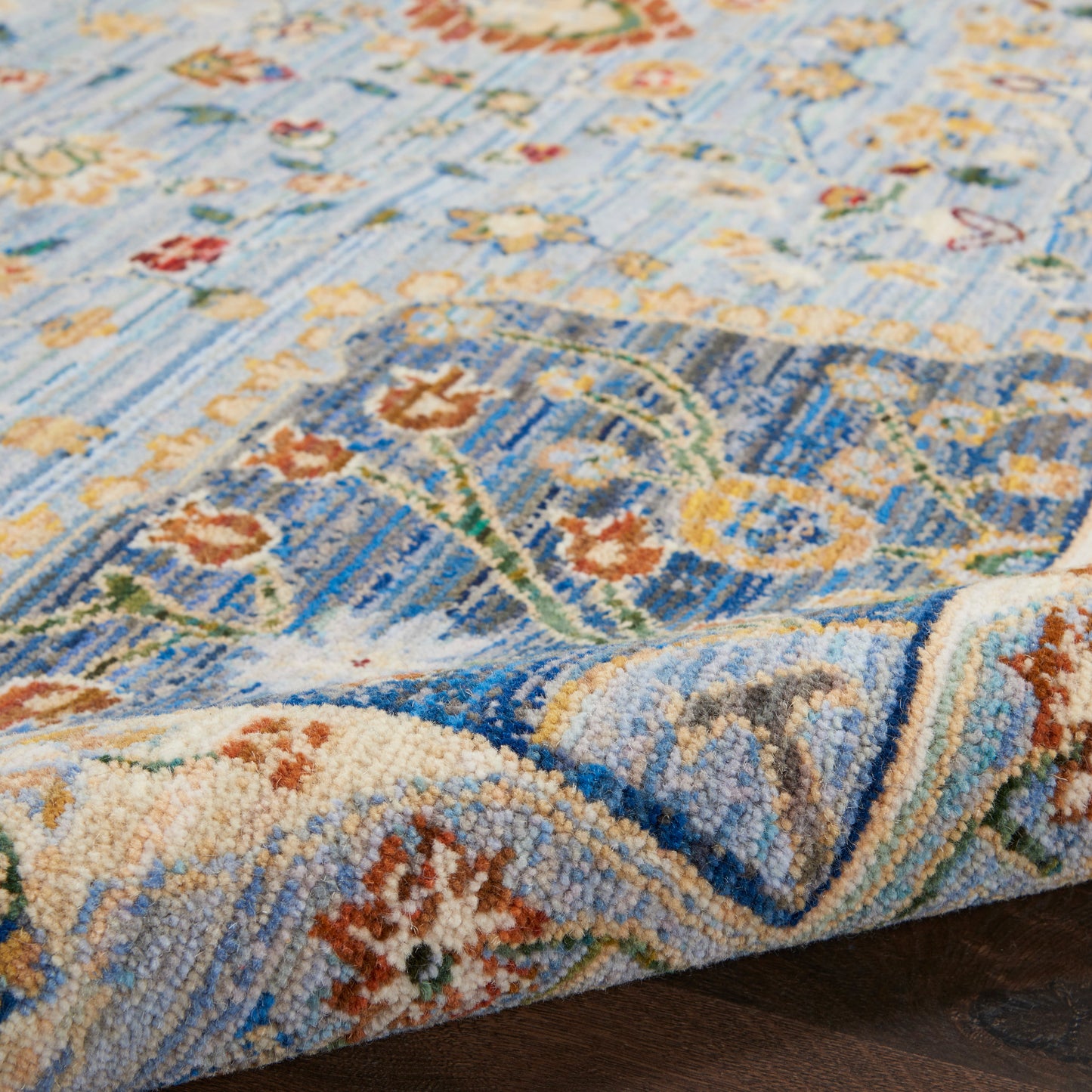 Nourison Home Majestic  Light Blue  Traditional